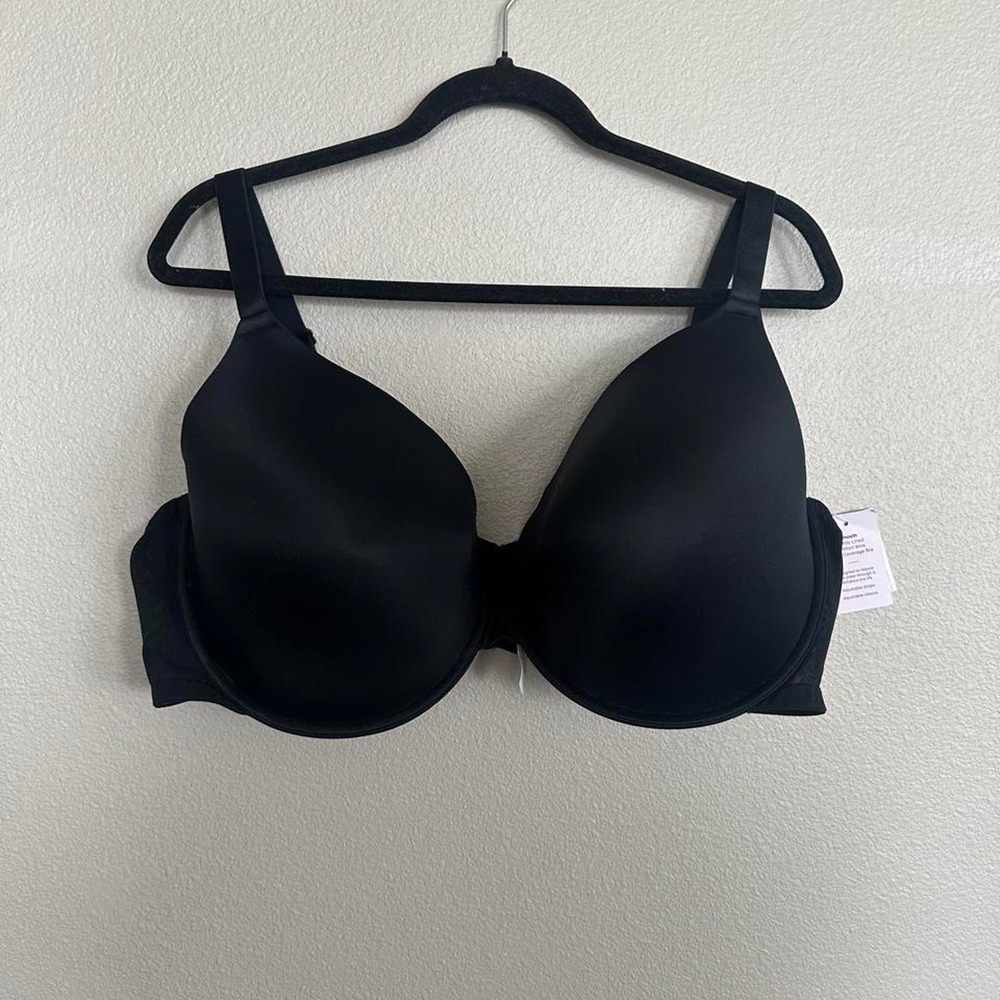 Auden Smooth Lightly Lined Comfort Wire Demi Bra Black 46G